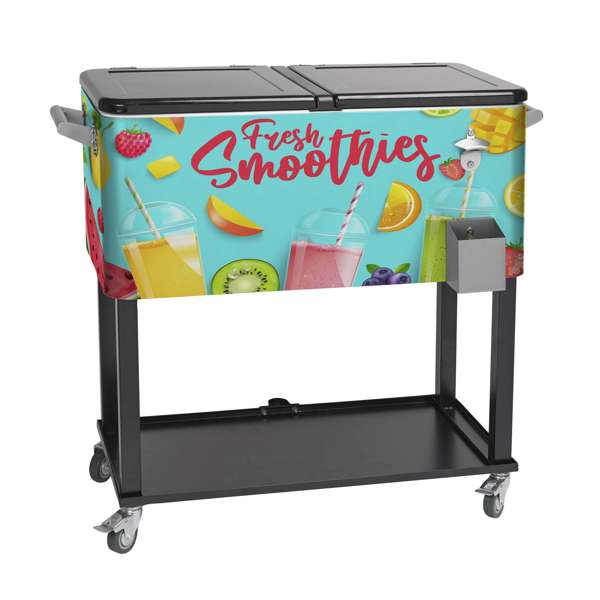 Rolling Cooler Vending Cart