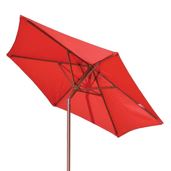 7' Wood Look Tilting Market Umbrella Kit