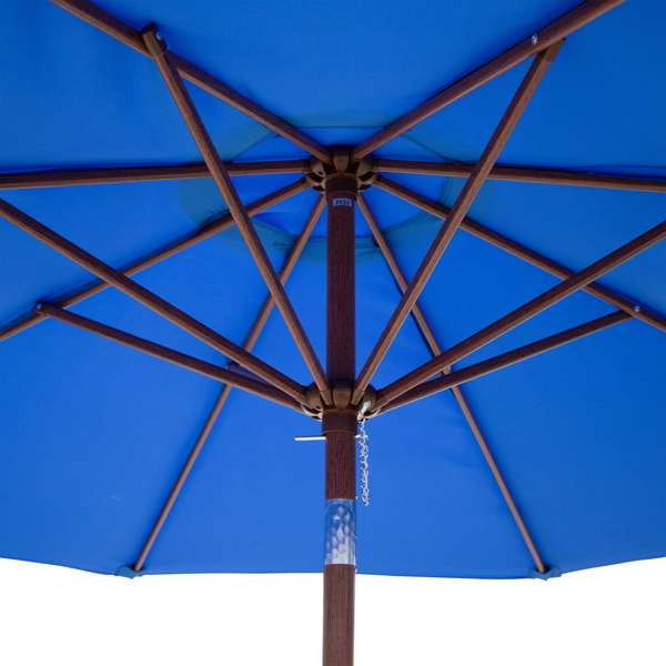 9' Wood Look Tilting Market Umbrella Kit