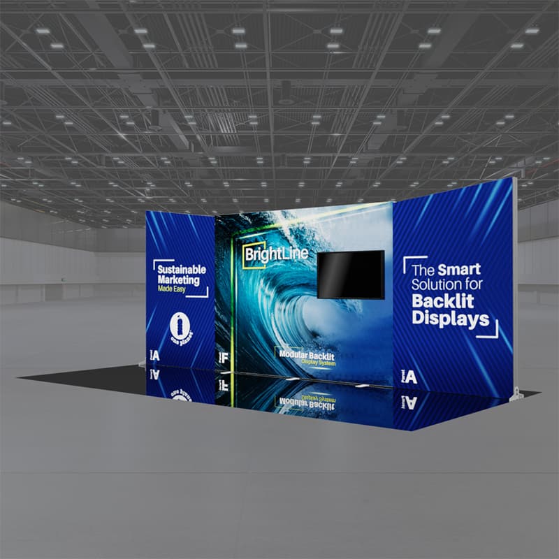 20ft BrightLine AFA Kit with Backlit Graphic Panels - Affordable