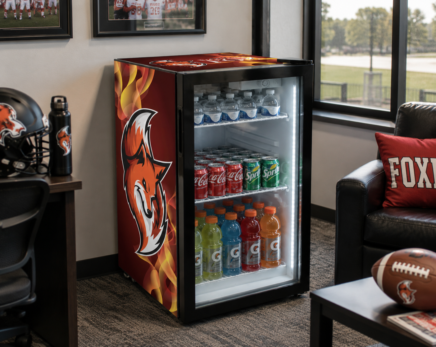 80L Large Countertop Fridge