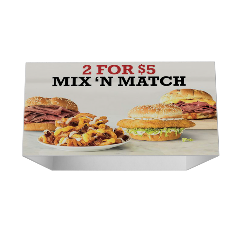 10ft Waveline Media Square Hanging Sign