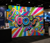 10ft Curved Star Fabric Pop Up Display
