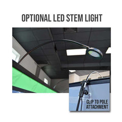 An infographic on a STEM light for a table top display. 