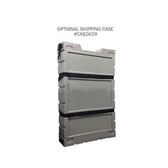 a gray shipping case.