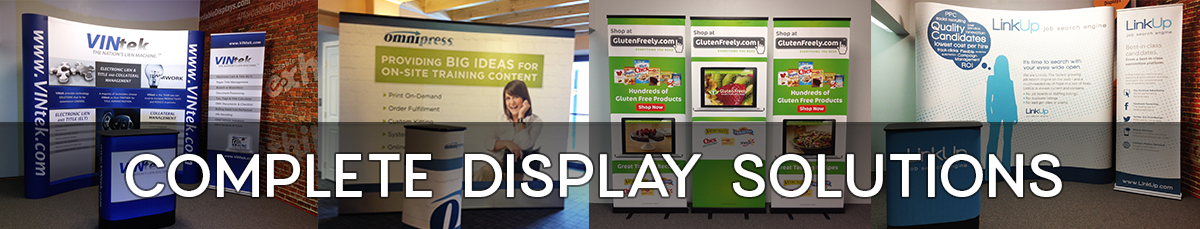 Complete trade show display solutions by Affordable Exhibit Displays