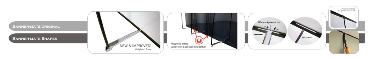 Banner-Mate II hardware & magnetic connectors