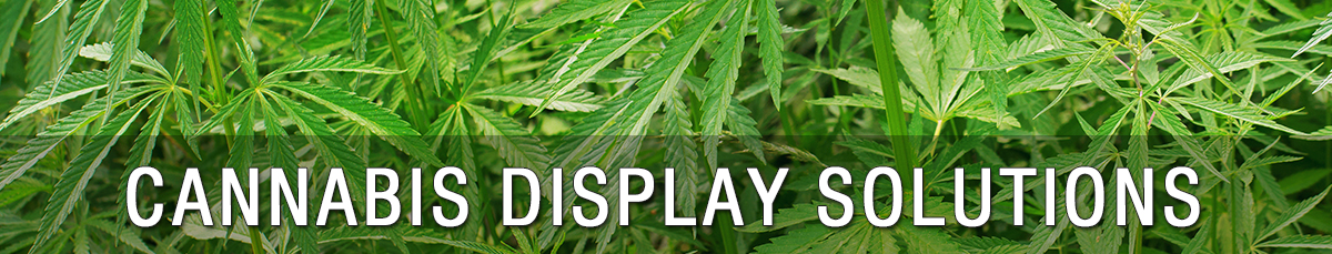 Cannabis display solutions by Affordable Exhibit Displays