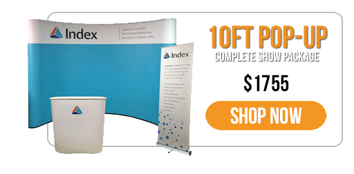 Trade Show Displays - Everyday Savings - 10ft Pop-Up Display & Banner Stand Show Package