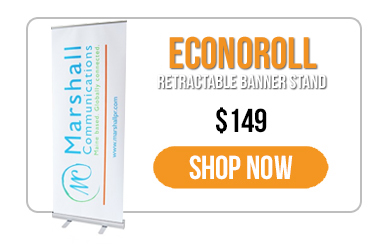 Trade Show Displays - Everyday Savings - Retractable Banner Stand