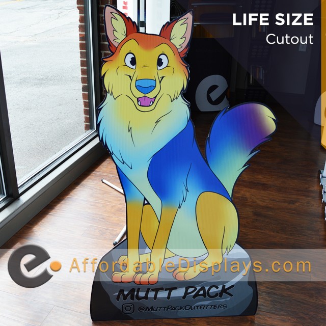 Lifesize Cutout - Mutt Pack