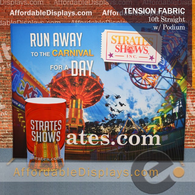Tension Fabric Displays - Strates Shows