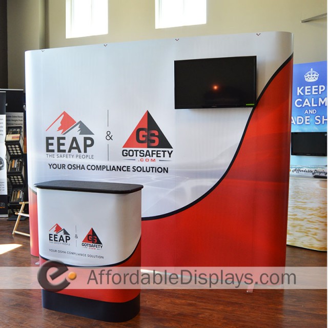 10ft Pop Up Trade Show Kit - EEAP & Got Safety