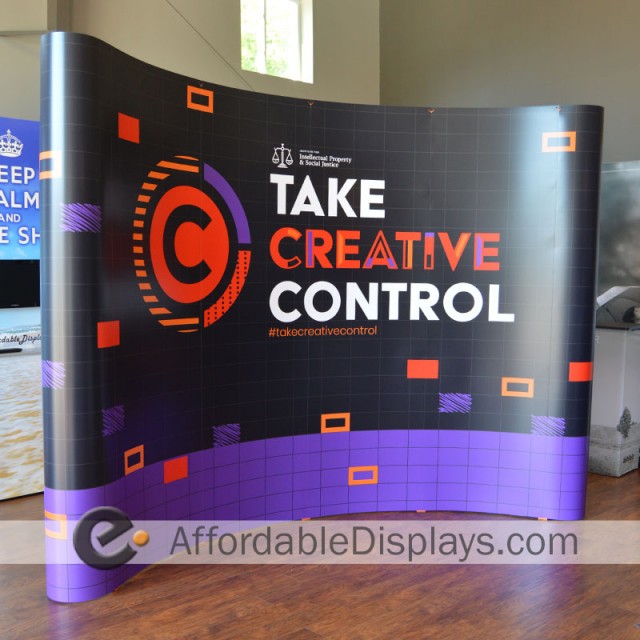 10ft Curved Pop Up Display - IIPSJ