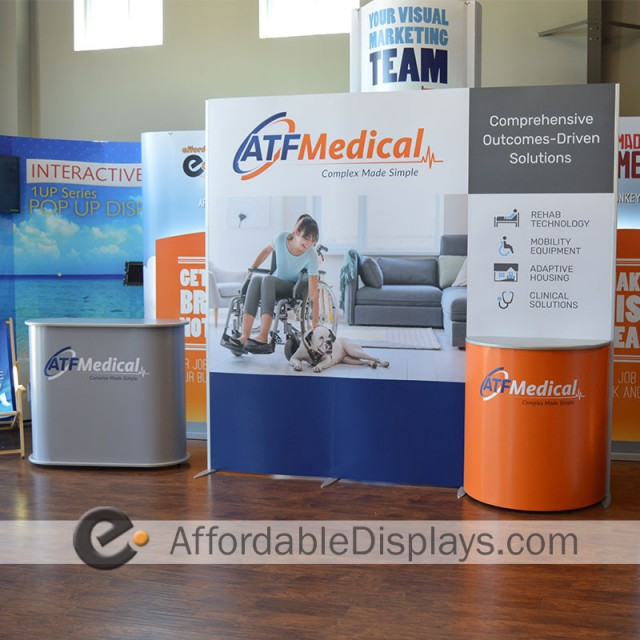 ISOframe Wave Modular Trade Show Display - ATF Medical