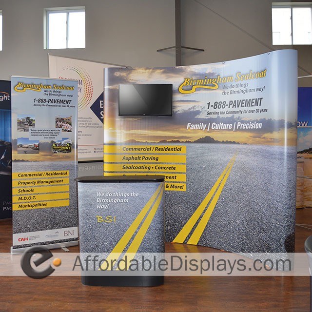 Pop Up Display & Banner Stand - Birmingham Sealcoat