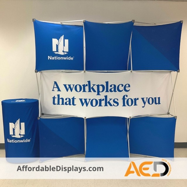 Nationwide - 3D Snap Geometric Tension Displays