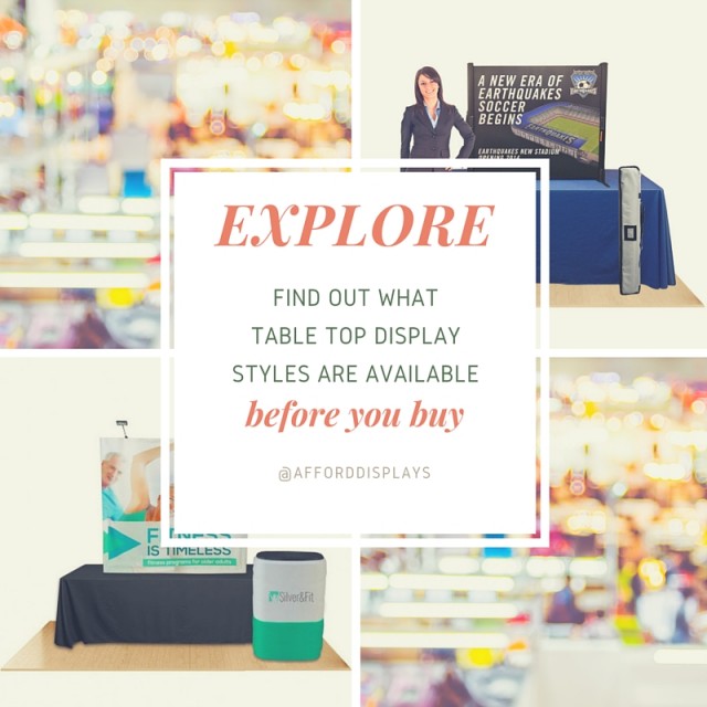 Educate Yourself On What Table Top Displays Are Available Before You Start Shopping